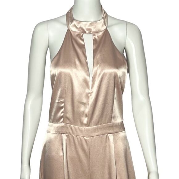 Leith Satin Halter Jumpsuit Size Medium - Picture 5 of 9